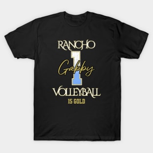Gabby #1 Rancho VB (15 Gold) - Black T-Shirt